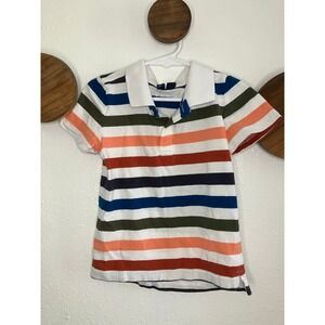 Janie and Jack Striped Polo Shirt Boys Size 3